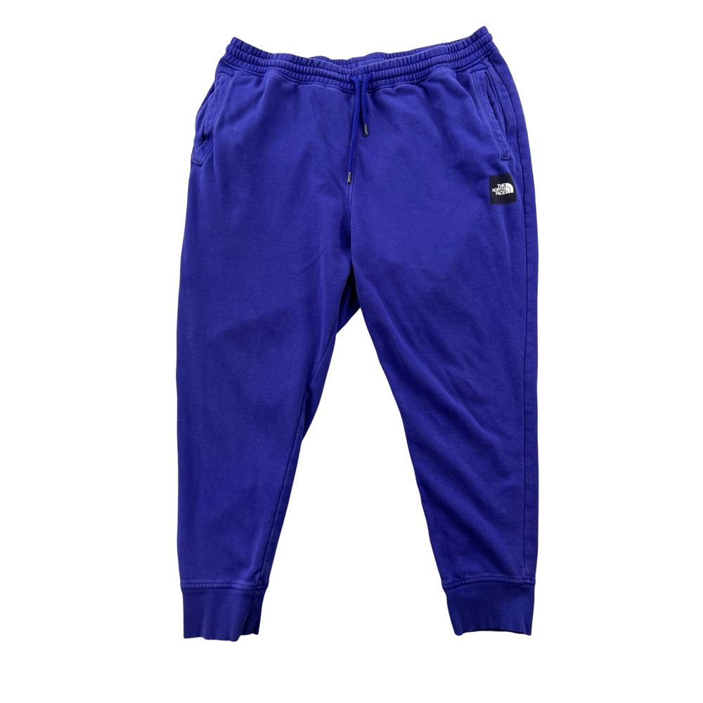 The North Face Box NSE Jogger Sweatpants Men XL Blue Logo Fleece Activewear Gorp